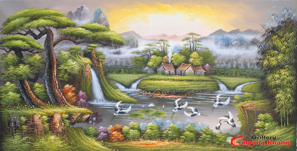 Tranh Núi - Nước - Phong Thuỷ